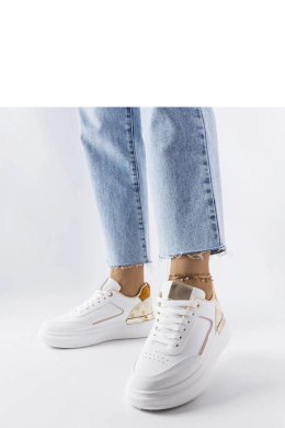 Białe sneakersy z beżowymi wstawkami Margarita - Solea Solea