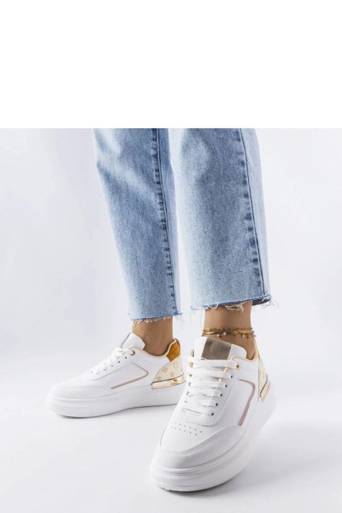 Białe sneakersy z beżowymi wstawkami Margarita - Solea Solea Białe sneakersy z beżowymi wstawkami Margarita - Solea Solea