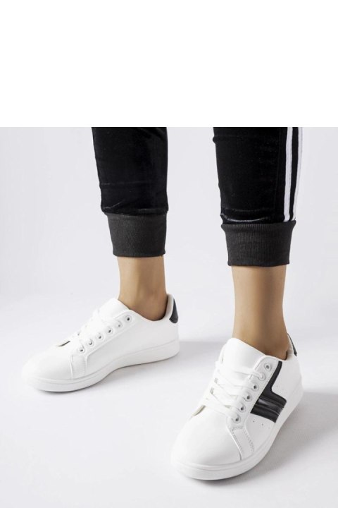 Białe sneakersy z czarnymi wstawkami Rizzo - Solea Solea Białe sneakersy z czarnymi wstawkami Rizzo - Solea Solea
