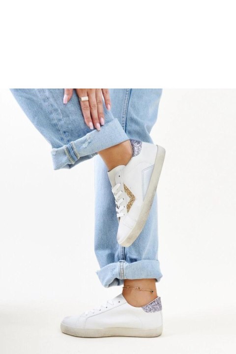 Białe sneakersy z efektem ,,znoszenia`` Gombola - Solea Solea Białe sneakersy z efektem ,,znoszenia`` Gombola - Solea Solea