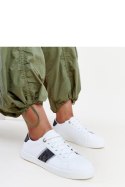 Biało-czarne sneakersy z ozdobnym paskiem Grada - Solea Solea