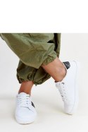 Biało-czarne sneakersy z ozdobnym paskiem Grada - Solea Solea