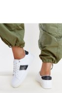 Biało-czarne sneakersy z ozdobnym paskiem Grada - Solea Solea