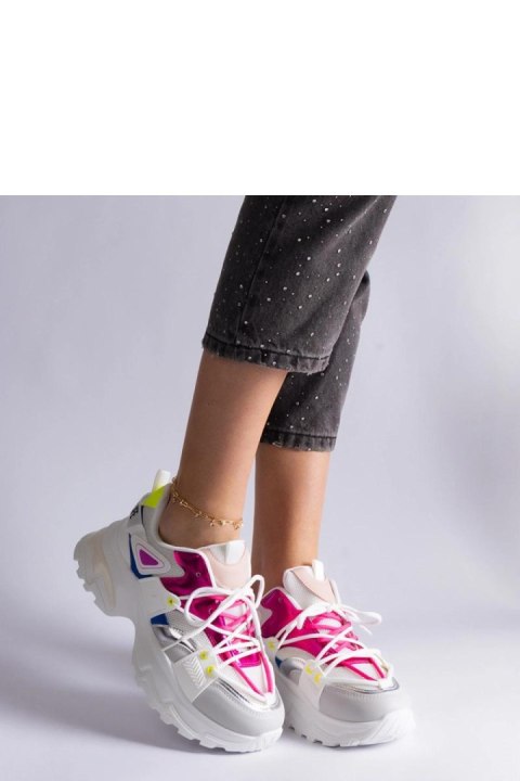 Biało-rózowe sneakersy sportowe Sulamita - Solea Solea Biało-rózowe sneakersy sportowe Sulamita - Solea Solea