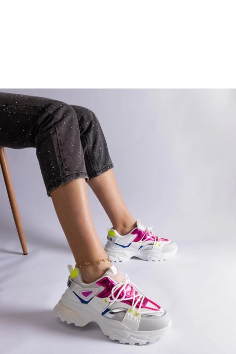 Biało-rózowe sneakersy sportowe Sulamita - Solea Solea Biało-rózowe sneakersy sportowe Sulamita - Solea Solea