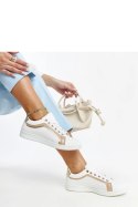 Biało-złote sneakersy na platformie Amala - Solea Solea Biało-złote sneakersy na platformie Amala - Solea Solea