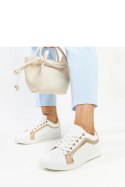 Biało-złote sneakersy na platformie Amala - Solea Solea Biało-złote sneakersy na platformie Amala - Solea Solea