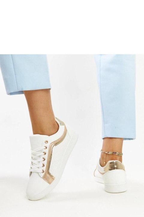 Biało-złote sneakersy na platformie Amala - Solea Solea Biało-złote sneakersy na platformie Amala - Solea Solea