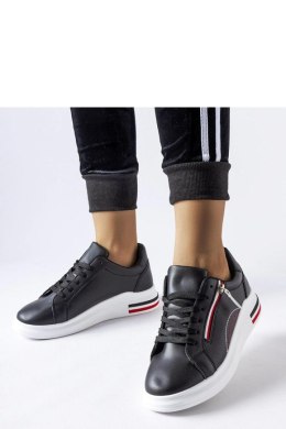 Czarne sneakersy na białej podeszwie Anaunia - Solea Solea