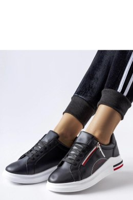 Czarne sneakersy na białej podeszwie Anaunia - Solea Solea