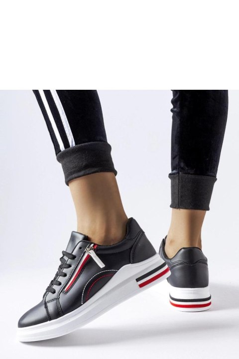 Czarne sneakersy na białej podeszwie Anaunia - Solea Solea Czarne sneakersy na białej podeszwie Anaunia - Solea Solea