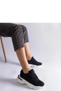 Czarne sneakersy na grubszej podeszwie Guerrera - Solea Solea Czarne sneakersy na grubszej podeszwie Guerrera - Solea Solea