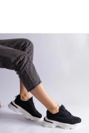 Czarne sneakersy na grubszej podeszwie Guerrera - Solea Solea Czarne sneakersy na grubszej podeszwie Guerrera - Solea Solea
