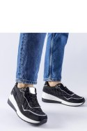 Czarne sneakersy na koturnie Pisignano - Solea Solea Czarne sneakersy na koturnie Pisignano - Solea Solea