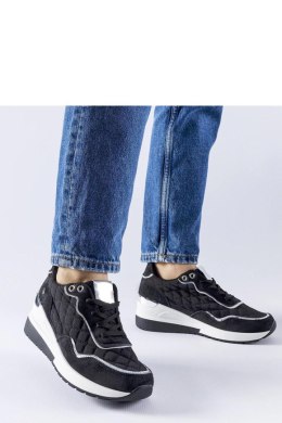 Czarne sneakersy na koturnie Pisignano - Solea Solea