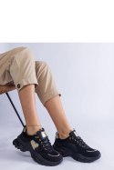 Czarne sneakersy na platformie z serduszkiem Martineza - Solea Solea Czarne sneakersy na platformie z serduszkiem Martineza - Solea Solea