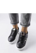 Czarne sneakersy zdobione cyrkoniami Xarles - Solea Solea Czarne sneakersy zdobione cyrkoniami Xarles - Solea Solea