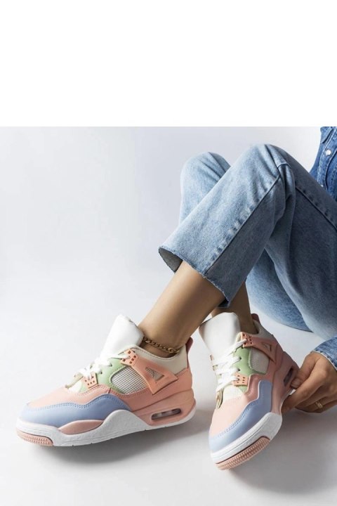 Różowe sneakersy z łączonych materiałów Malas - Solea Solea Różowe sneakersy z łączonych materiałów Malas - Solea Solea