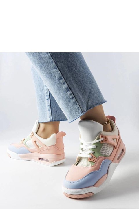 Różowe sneakersy z łączonych materiałów Malas - Solea Solea Różowe sneakersy z łączonych materiałów Malas - Solea Solea