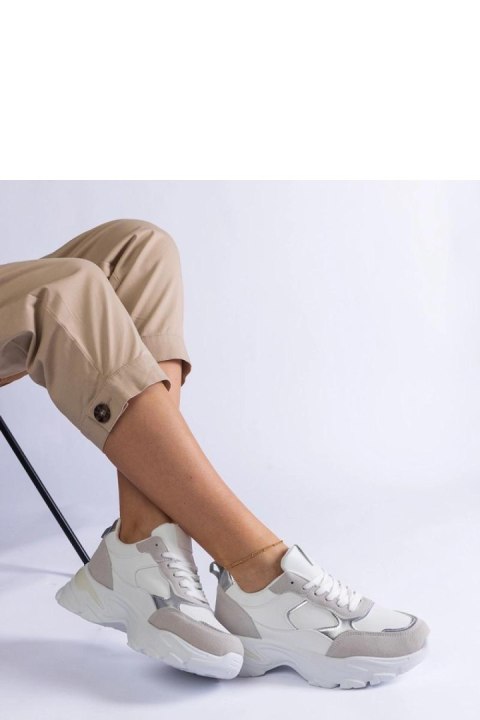 Białe sneakersy na masywnej podeszwie Torreza - Solea Solea Białe sneakersy na masywnej podeszwie Torreza - Solea Solea