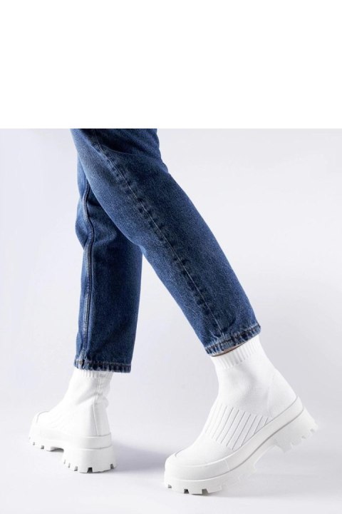 Białe sneakersy z elastyczną cholewką Varden - Solea Solea Białe sneakersy z elastyczną cholewką Varden - Solea Solea