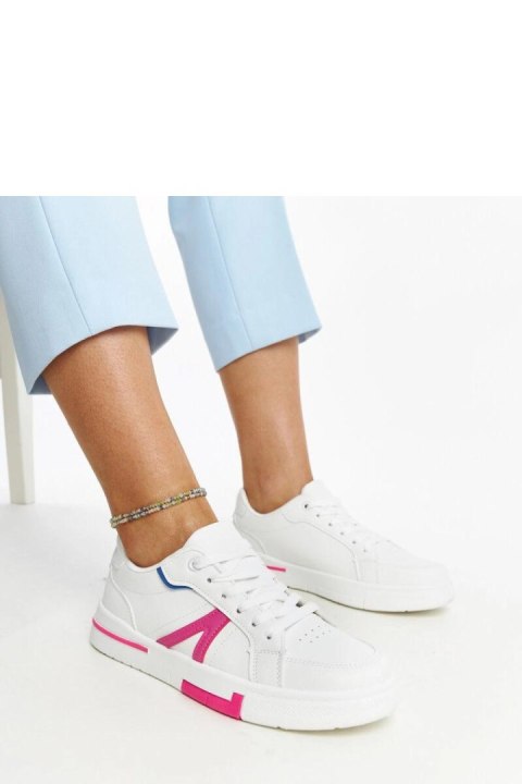 Białe sneakersy z różem Zorica - Solea Solea Białe sneakersy z różem Zorica - Solea Solea