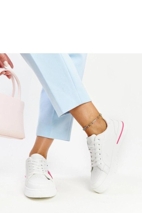 Białe sneakersy z różem Zorica - Solea Solea Białe sneakersy z różem Zorica - Solea Solea
