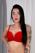 Biustonosz push up Biustonosz Push-up Model Peonia BL157RD Red - Barbara Lingerie Barbara Lingerie Biustonosz push up Biustonosz Push-up Model Peonia BL157RD Red - Barbara Lingerie Barbara Lingerie