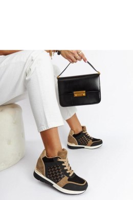 Czarne sneakersy na koturnie Chestnut - Solea Solea