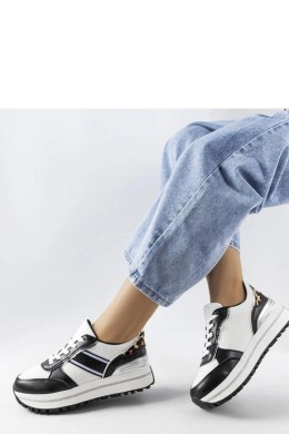 Czarne sneakersy z brokatowymi wstawlami Lang - Solea Solea