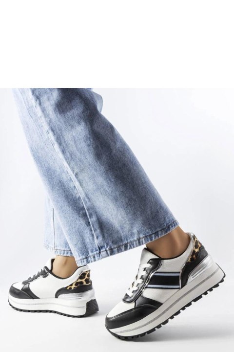 Czarne sneakersy z brokatowymi wstawlami Lang - Solea Solea Czarne sneakersy z brokatowymi wstawlami Lang - Solea Solea