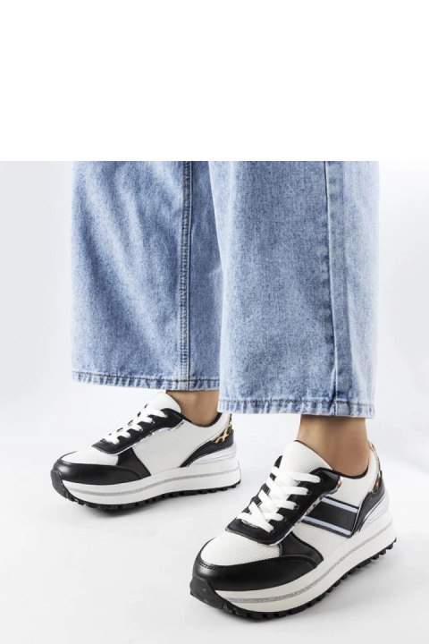 Czarne sneakersy z brokatowymi wstawlami Lang - Solea Solea Czarne sneakersy z brokatowymi wstawlami Lang - Solea Solea