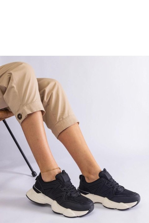 Czarne sportowe sneakersy damskie Imperio - Solea Solea Czarne sportowe sneakersy damskie Imperio - Solea Solea