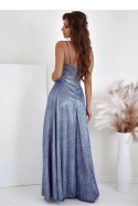 Sukienka Model 001113. Gorset Lux Silver/Blue - With You With You Sukienka Model 001113. Gorset Lux Silver/Blue - With You With You