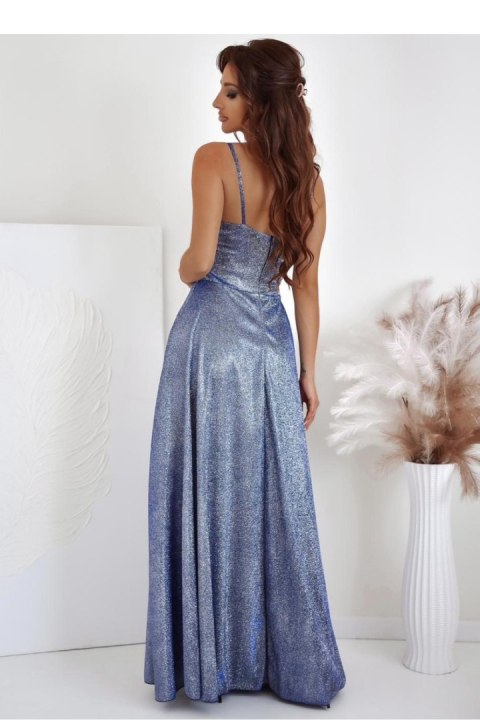 Sukienka Model 001113. Gorset Lux Silver/Blue - With You With You Sukienka Model 001113. Gorset Lux Silver/Blue - With You With You