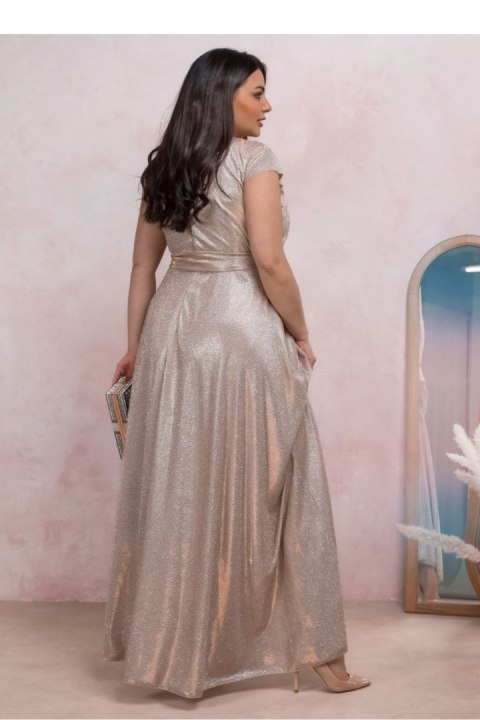 Sukienka Model Amanda Lux 02024. Gold - With You With You Sukienka Model Amanda Lux 02024. Gold - With You With You
