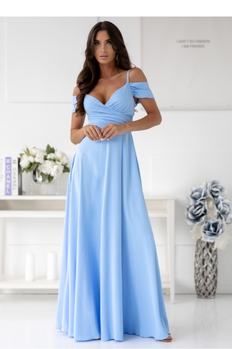 Sukienka Model Walentina 0011171. Błękit - With You With You Sukienka Model Walentina 0011171. Błękit - With You With You