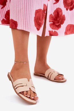 Sandał Klapki Model Ecapus CD314 Beige - Step in style Step in style