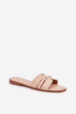 Sandał Klapki Model Ecapus CD314 Beige - Step in style Step in style
