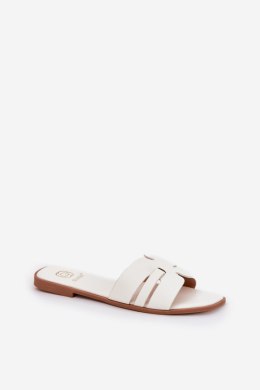 Sandał Klapki Model Ecapus CD314 White - Step in style Step in style