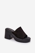 Sandał Klapki Model Omeisa 8338-273 Black - Step in style Step in style Sandał Klapki Model Omeisa 8338-273 Black - Step in style Step in style