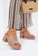 Sandał Klapki Model Omeisa 8338-273 Khaki - Step in style Step in style Sandał Klapki Model Omeisa 8338-273 Khaki - Step in style Step in style
