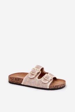 Sandał Klapki Model Osoffe 666-31 Beige - Step in style Step in style