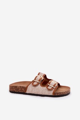 Sandał Klapki Model Osoffe 666-31 Camel - Step in style Step in style