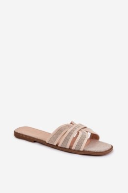 Sandał Klapki Model Scazze TC-11 Beige - Step in style Step in style
