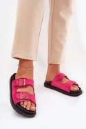 Sandał Klapki Model Simbes M35 Fuksja - Step in style Step in style Sandał Klapki Model Simbes M35 Fuksja - Step in style Step in style