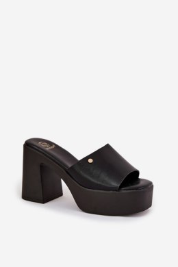 Sandał Klapki Model Tamirella 218-2 Black - Step in style Step in style