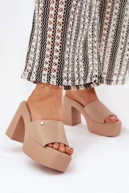 Sandał Klapki Model Tamirella 218-2 Khaki - Step in style Step in style
