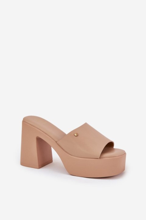 Sandał Klapki Model Tamirella 218-2 Khaki - Step in style Step in style Sandał Klapki Model Tamirella 218-2 Khaki - Step in style Step in style