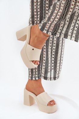 Sandał Klapki Model Tamirella 218-2 Light Beige - Step in style Step in style
